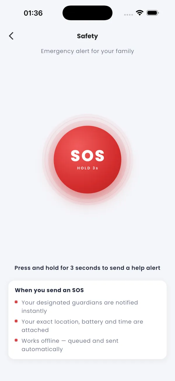 Hold for 3 seconds