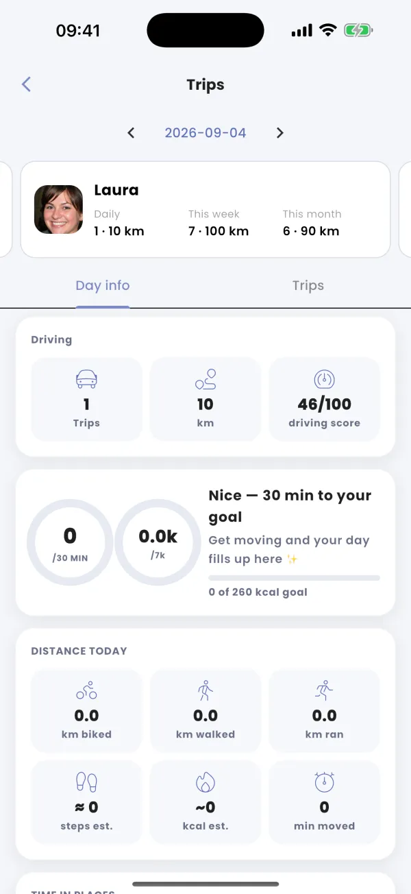 The driving score