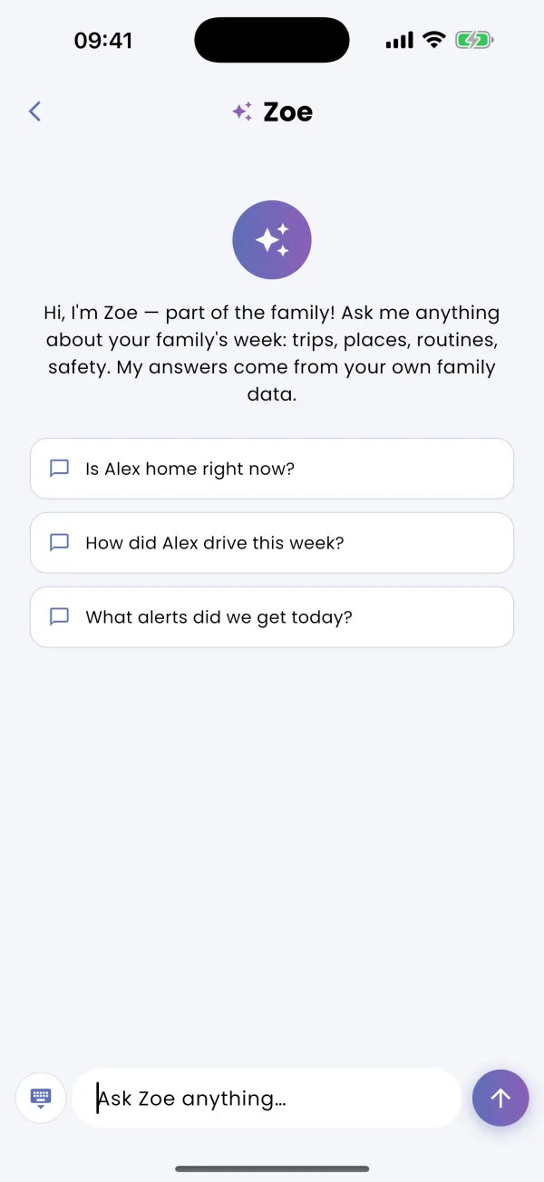 Ask Zoe, right from the map